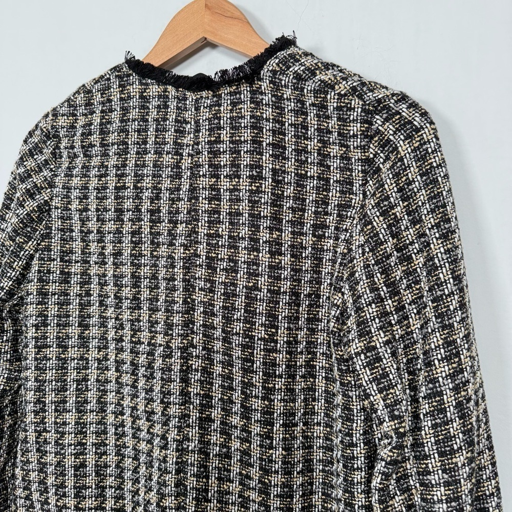 H&M Checkered Long Blazer/Coat, Size 4, Great Condition! - Picture 7 of 10